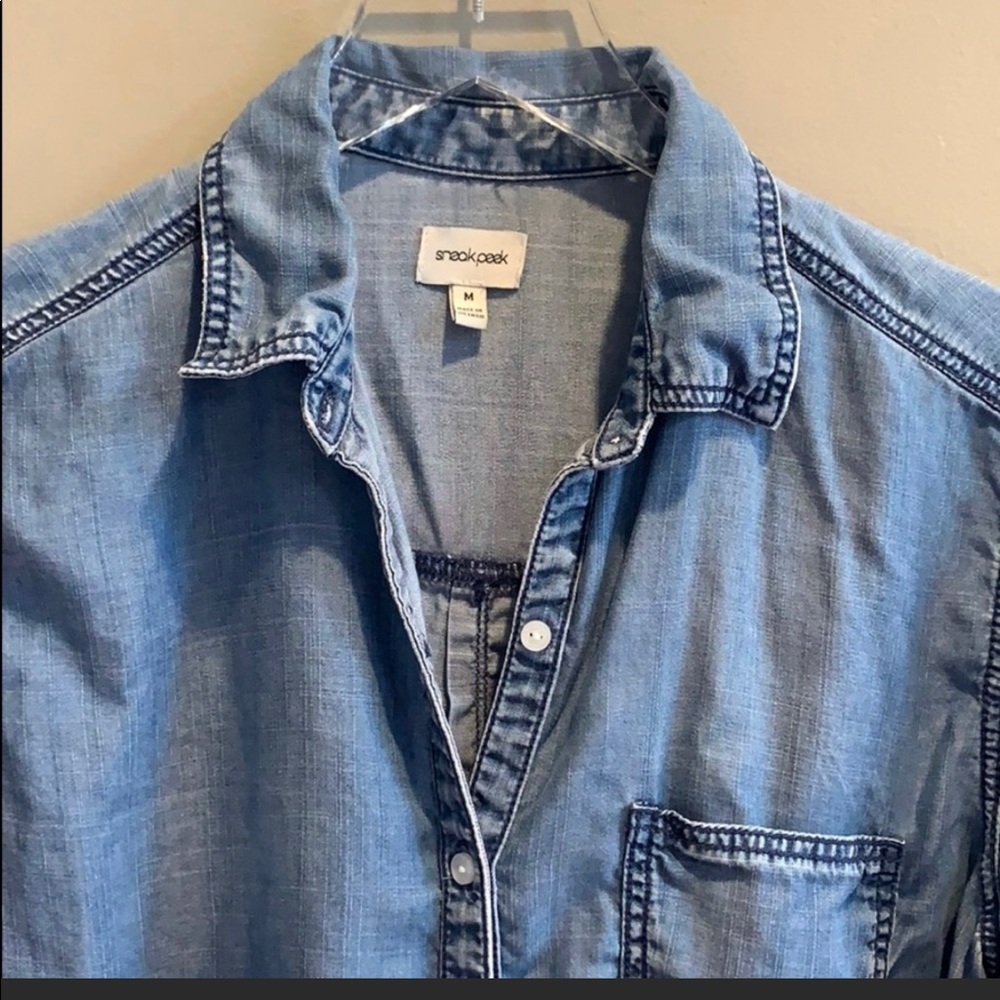 Button Down Chambray Shirt - image 2